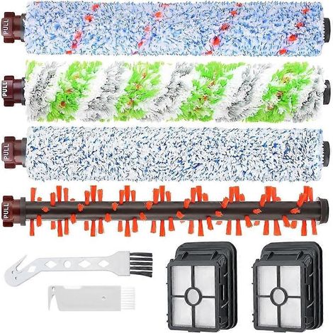 Pièces de rechange pour brosses et filtres Crosswave pour aspirateurs Bissell Crosswave 2328, 1785, 2306 et 3888A : rouleaux de brosses et filtres (1/5)