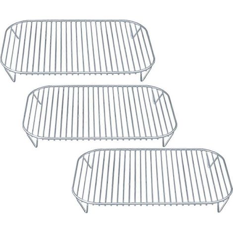 Ensemble de grilles en acier inoxydable pour barbecue et fumoir extérieur Ninja Woodfire (1/4)