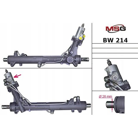 Crémaillère de direction BMW 6 E63-64 04-11 BMW 5 E60-61 03-10 (1/5)