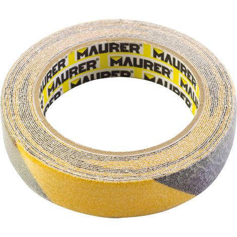 99396 NASTRO ANTISCIVOLO AUTOADESIVO Giallo Nero 25mm  5Mt -  IN ROTOLO
