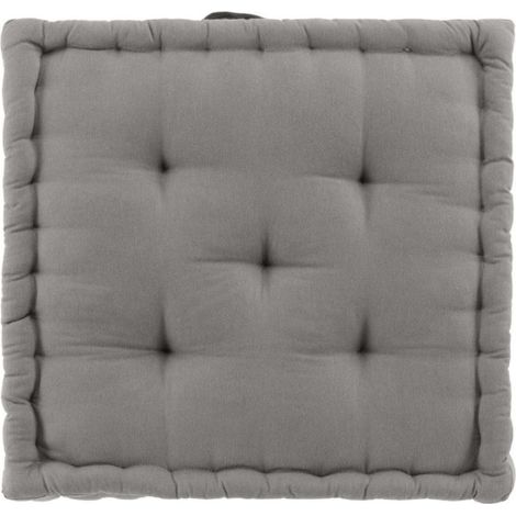 Coussin de Sol "Twily" 50x50cm Gris (1/3)