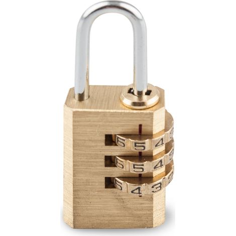 Candado combinación latón handlock 3 números 30mm