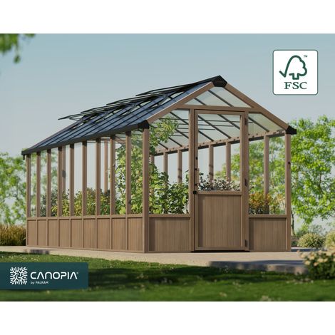 Canopia Natura 8,6m² - Kit de serre en bois de cèdre (1/5)