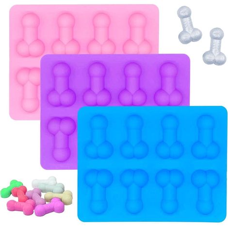 Eiswürfelform Silikon 3er Set, BPA-frei, für Eis, Schokolade, Süßigkeiten (1/5)