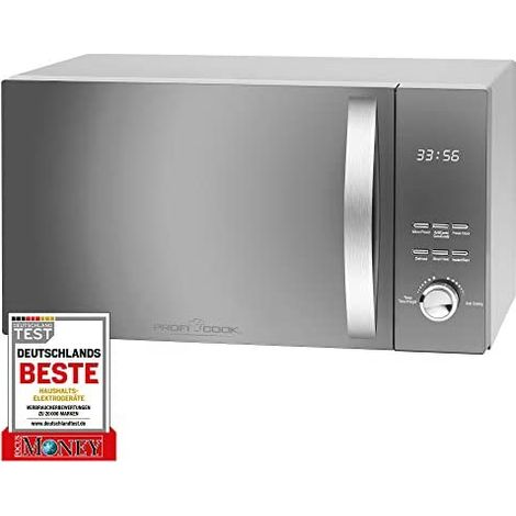 Forno a microonde Profi Cook PC-MWG 1176 H, 3 en 1 con aria calda e grill, 23 litri, 2300 aria calda, 1300 potenza barbecue, 800 W, 9 programmi automatici, 49 x 27,6 x 39,5 cm (1/5)