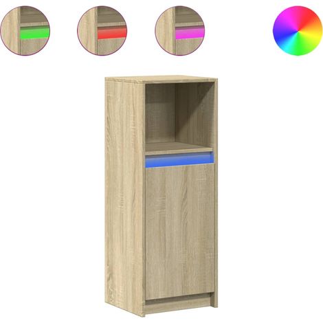 Maison Exclusive - Credenza con LED Rovere Sonoma 38x34x100cm in Legno Multistrato