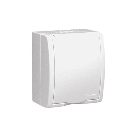 Enchufe individual hermético Simon Aquarius con o sin protección IP54, con tapa completa, blanco AQGZ1/11 (1/3)