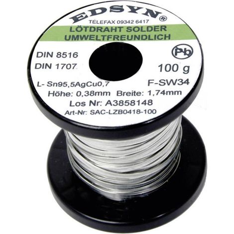 Edsyn SAC-LZB 0418 Hilo de soldadura sin plomo 100 g