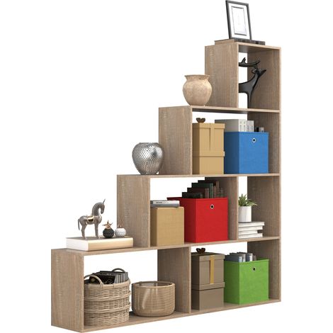 Libros divisores de estantes de madera Dubila L 163x155x29 - VCM
