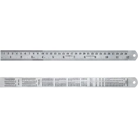 Faithfull Steel Rule 300mm / 12in x 25mm FAIRULE300SS