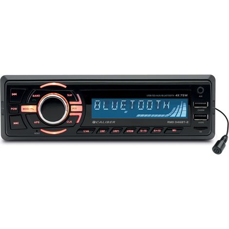 Autoradio Caliber RMD046BT-2 75W x 4 - Bluetooth - RDS-USB-SD-MP3-AUX-FM  rétro éclairage bleu