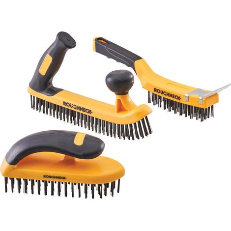 Roughneck ROU52094 3 Piece Steel Wire Brush Set ROU52050 ROU52052 ROU52042 (1/5)