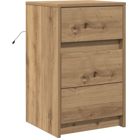 Maison Exclusive - Nachttisch Artisan-Eiche 38 x 34 x 61 cm Holzw