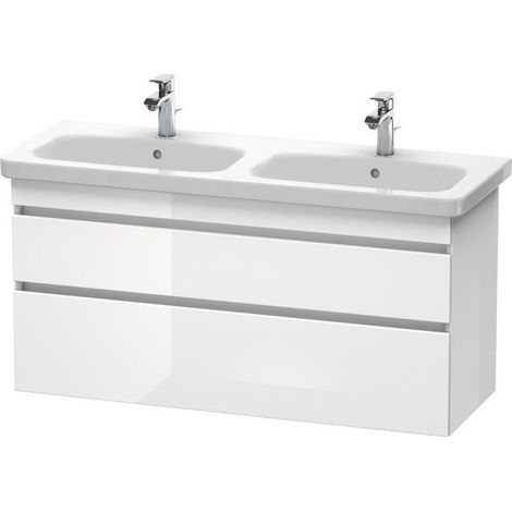 Mueble bajo lavabo DURASTYLE 448x1230x610mm blanco brillo / basalto mate