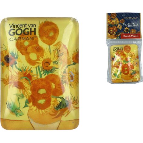 Kühlschrankmagnet mit Van Goghs Sonnenblumen-Gemälde – Souvenirgeschenk (1/3)