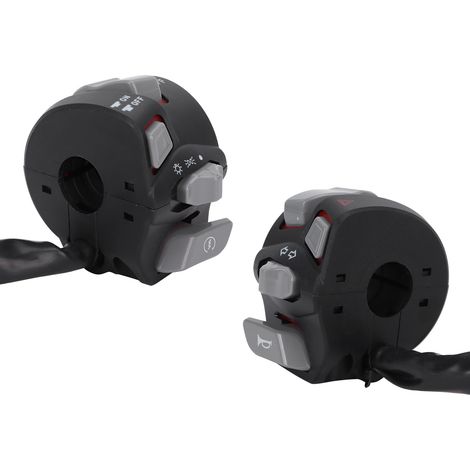 22 mm wasserdichter Motorrad-Blinkerknopf, universell, rot (1/5)