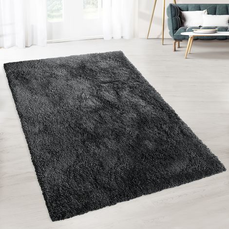 Shaggy-Teppich Prestige Dunkelgrau 80 x 150 cm