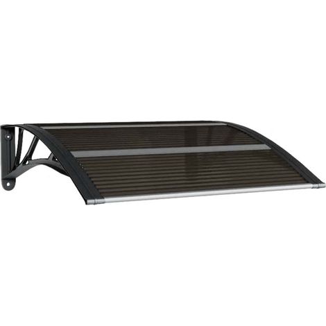 Maison Exclusive - Türvordach Schwarz 80x75 cm Polycarbonat