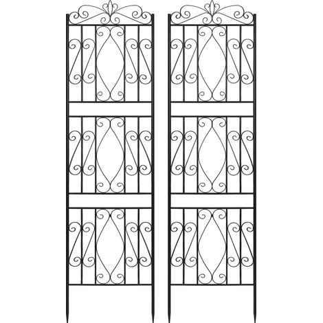 Treillis de jardin en métal, design élégant, facile à assembler (1/2)