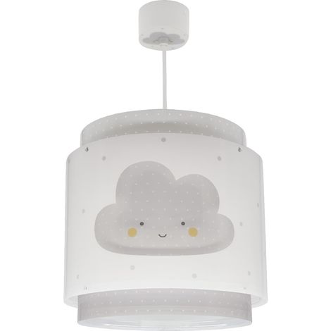 Lustre Chambre Lampe Suspension Plafonnier Pour Enfants, Nuage Gris, 76012ME, E27 (1/5)