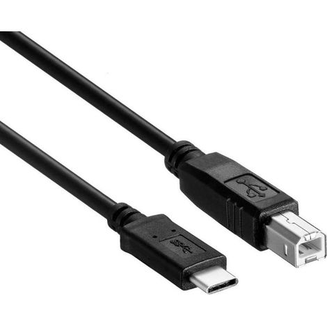 USB-C to USB 2.0 USB B Male Data Cable for Laptop, Printer, Hard Drive, 1 m (1/5)
