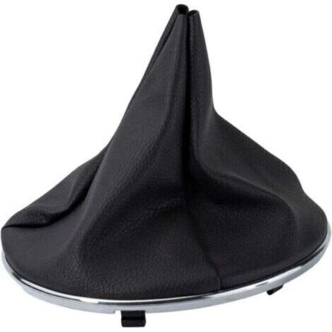 Soufflet de levier de vitesses pour F-iat 500 500C 2007-2015 55344016 50293173 50295075 50295325 Pommeau de levier de vitesse en cuir noir et chromé (1/4)