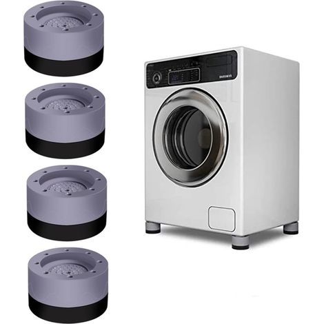 Kit de 4 pieds anti-vibrations pour lave-linge, amortisseurs de chocs, idéal pour tout type de meuble (1/5)