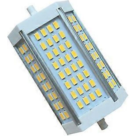 Ampoule LED 30W R7s dimmable 118 mm, culot J118, lumière du jour 4000K, double culot, 3000 lm, équivalent à une ampoule halogène 300W, pour la maison, le salon, le balcon, etc. (1/4)