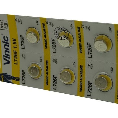 Pack de 10 piles Vinnic pour VINNIC L726F (1/2)