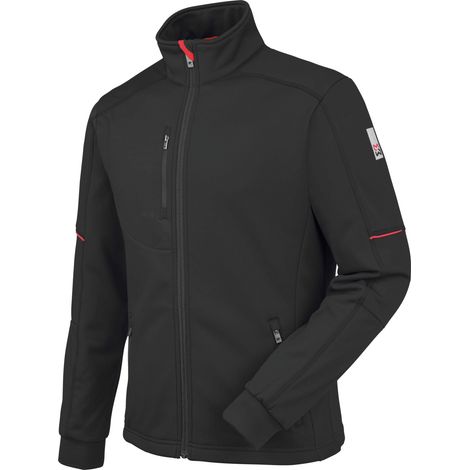 Würth Modyf – Veste de travail Power Stretch One noire XXL – 2 poches zippées – Évacuation humidité optimale – Régulation température – Poche poitrine e-care