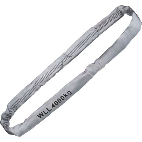 Gr .4 Meter RUNDSCHLINGE, WLL 4000 kg, GRAU grau roundsling, WLL 4000 kg, GREY (1/2)