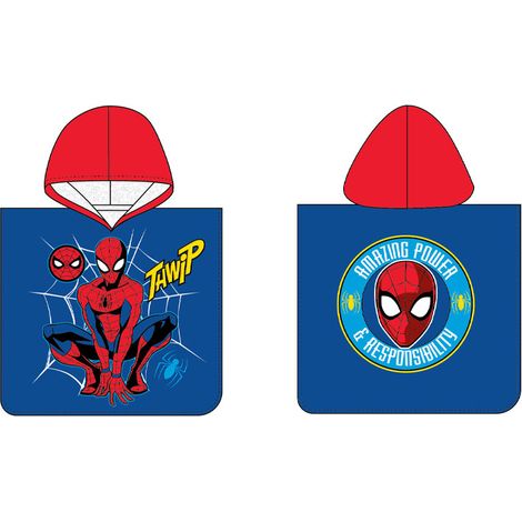 Spiderman Kinderhandtuch mit Kapuze, Badeabdeckung, Pool (1/3)