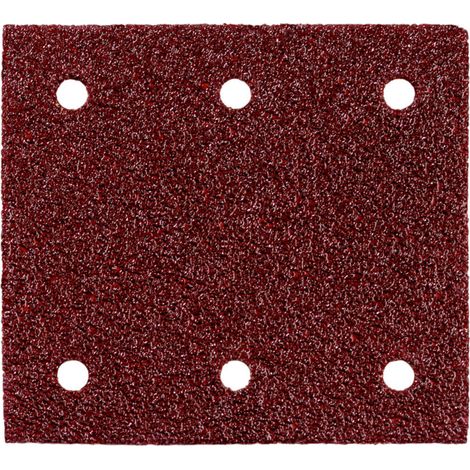 10 feuilles abrasives auto-agrippantes 115 x 103 mm, P 40, série « professional », pour bois et métal, pour ponceuse vibrante metabo 10 pièces
