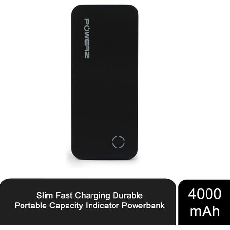 Slim Fast Charging Durable Portable Capacity Indicator Powerbank 4000mAh (1/5)