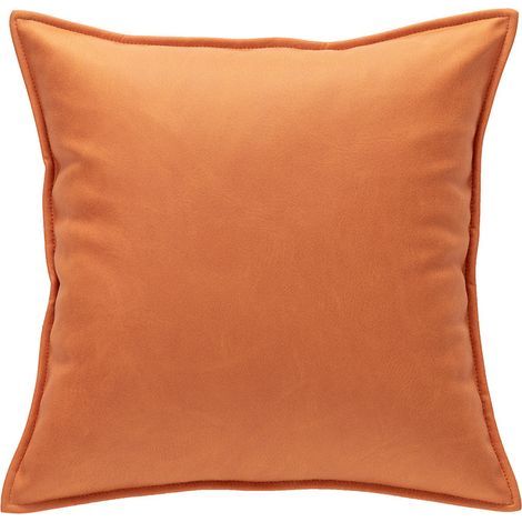 Housse de Coussin en Décorative Canapé Bordure Taie d'oreiller Super Doux Decoration Maison Salon Chambre pour Canapé Clic Clac 50 x 50 cm 20"x20",2 pièces Orange (1/3)