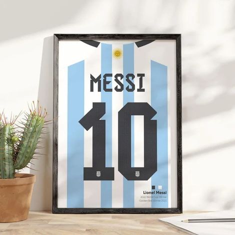 Toile / Peinture - Messi - Inter Miami - 40x30 cm - Toile