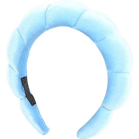 Bandeau de maquillage / spa - Bleu - Unisexe - Diadème de soin - Accessoire beauté (1/5)