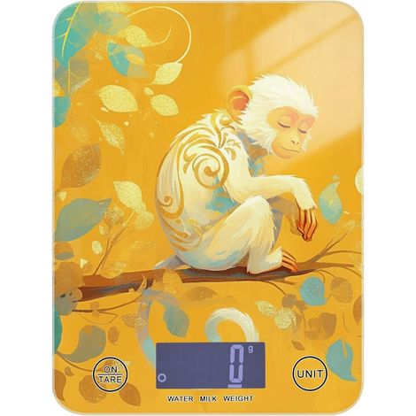 Silver Golden Monkey Balance de régime numérique étanche pour (1/5)