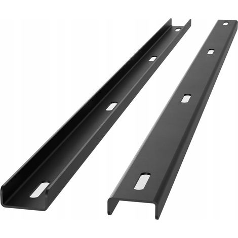 Metallverstärkungswinkel für Arbeitsplatten, schwarz, Verstärker, 70 cm, stabil (1/5)