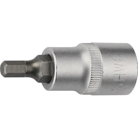 Steckschlüsseleinsatz 1/2 Zoll Innen-6-kant SW 10mm L.55mm TECWERK (1/4)