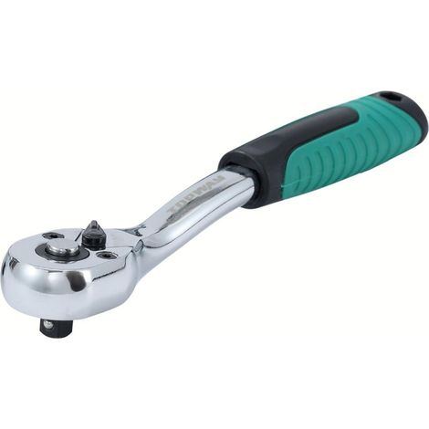 Clés à cliquet 1/4", Poignée de Clé à Douille à Dégagement Rapide 72 Dents, Acier au Chrome Vanadium de Haute Qualité, Outil de Garage de Réparation Automatique, 150mm (1/5)