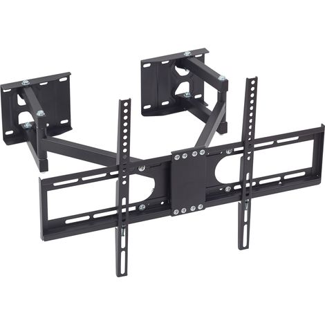 TV Wandhalterung Eckhalterung schwenkbar, neigbar für 32" - 65",VESA max.600x400, bis 45kg - TV Halterung Fernsehhalterung (1/5)