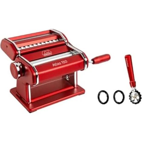 Marcato Atlas 150 Rossa máquina de pasta roja elegante