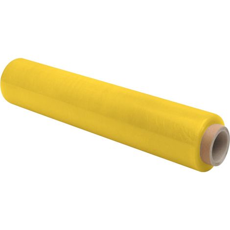 STI Film Estensibile Giallo manuale pellicola 1 rotolo 2.2kg 500mm 30 my micron bobina fascia pallet