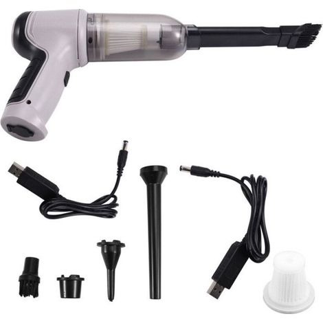 Mini aspirateur de voiture sans fil,extracteur de poussière,portable,aste,vert- Gray[D83127]