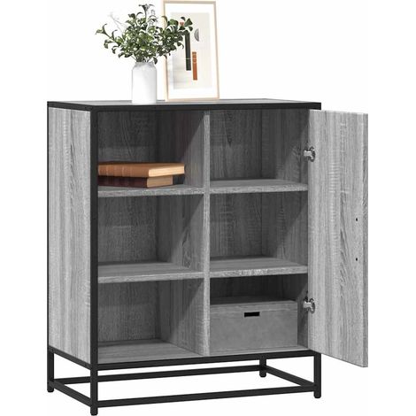 Sideboard Grau Sonoma 62x35x76 cm Holzwerkstoff
