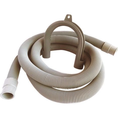 Flexible de vidange avec embout de raccordement + crosse de maintien - L = 2m (1/5)
