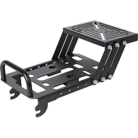 Compatible with CT125 motorcycles: X-shaped telescopic support, sliding rear luggage rack, roof box, black folding rear luggage rack (1/5)