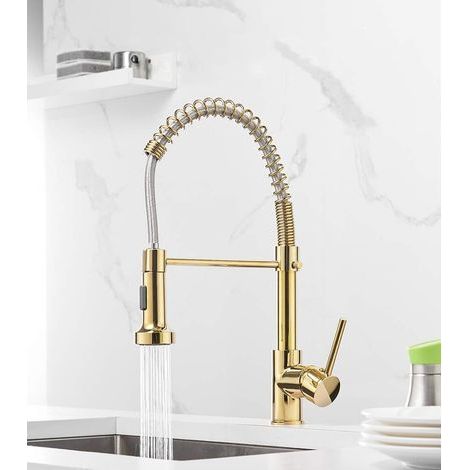 Küchenarmatur Gold Küchenarmatur 360° drehbarer Mischer für Küchenarmatur (1/5)