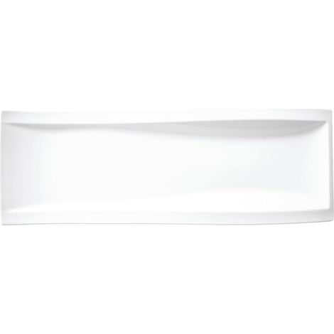 Assiette à Pâte Porcelaine Blanc 44 x 17 x 9,5 cm 1 Assiette (1/5)
